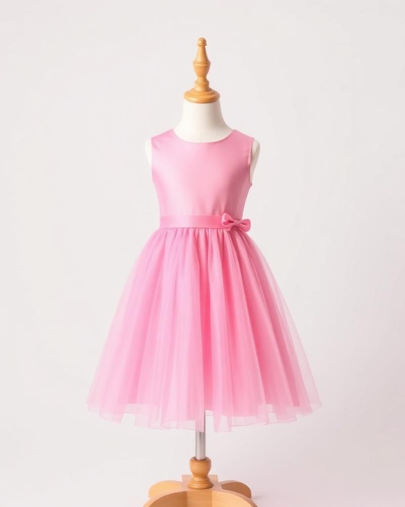 Girls Pink Party Dress